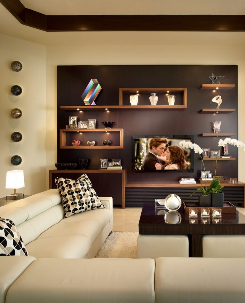 Shelving systems for living rooms