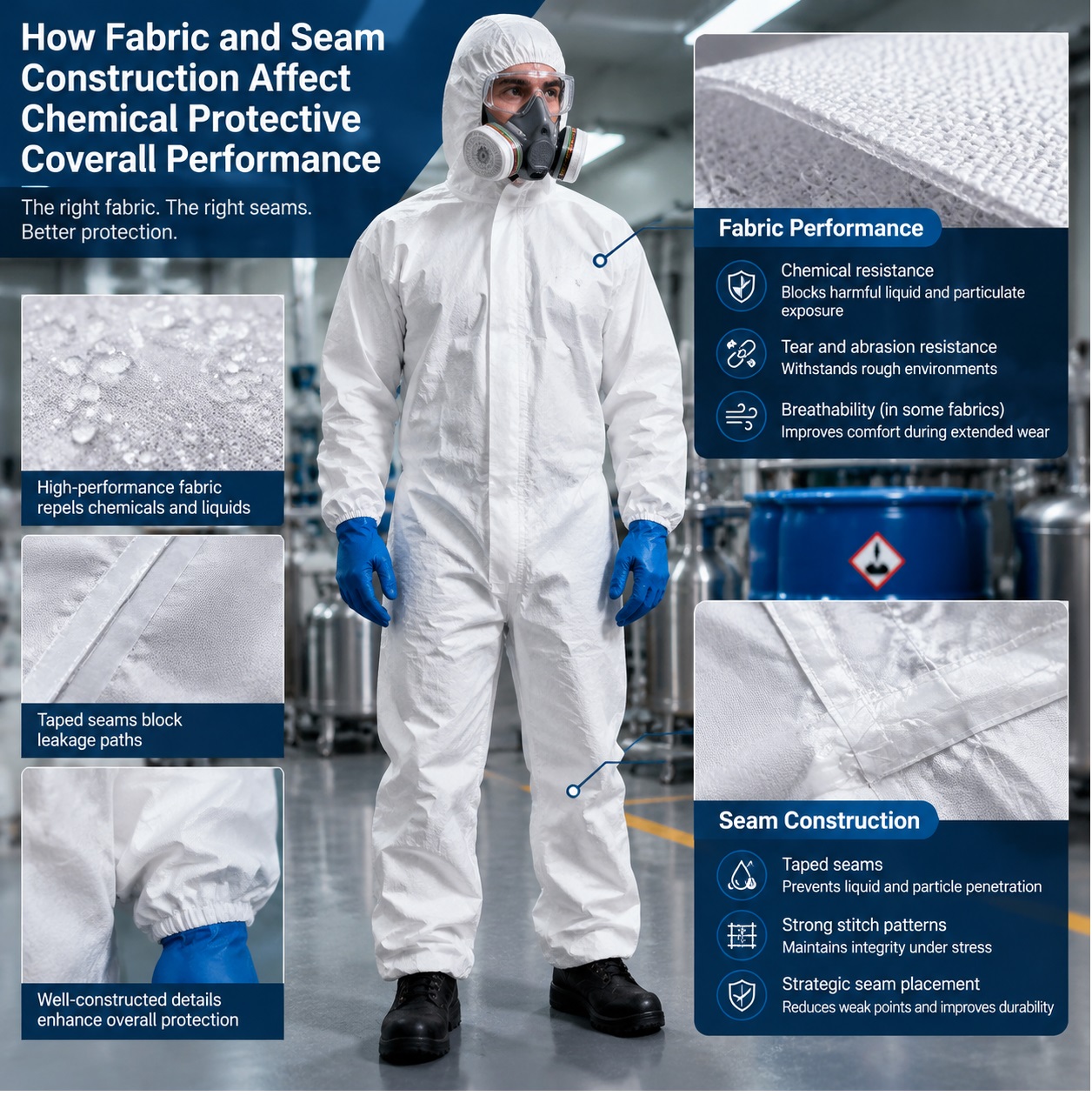 Chemical Protective Coverall 